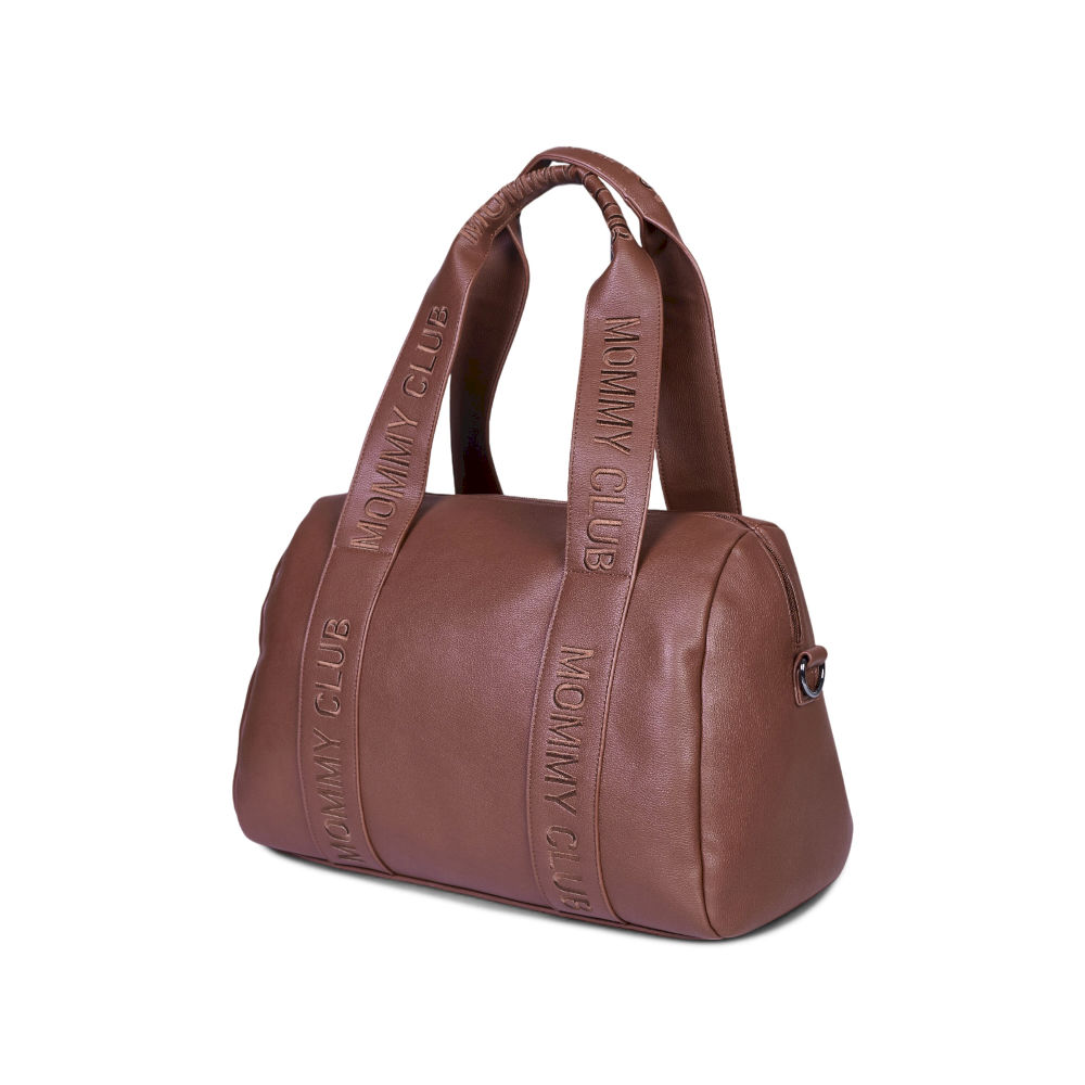 Torba do wózka Mommy Club Vegan Leather Dark Brown